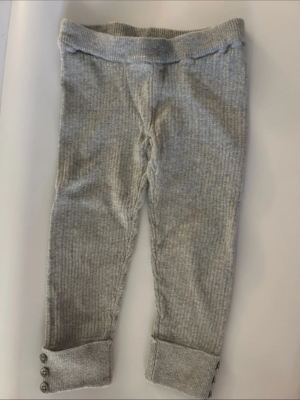Carter's Hot Pink Fleece Heart Sweatshirt and Gray Knit Leggings